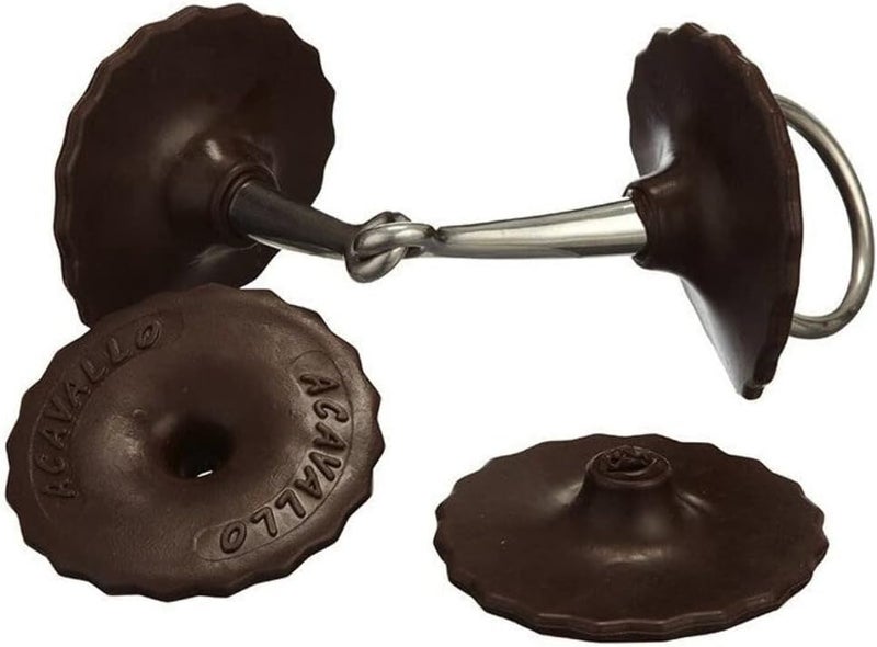 ACAVALLO Unisex's Brown Bit Guards, One Size - Image 3